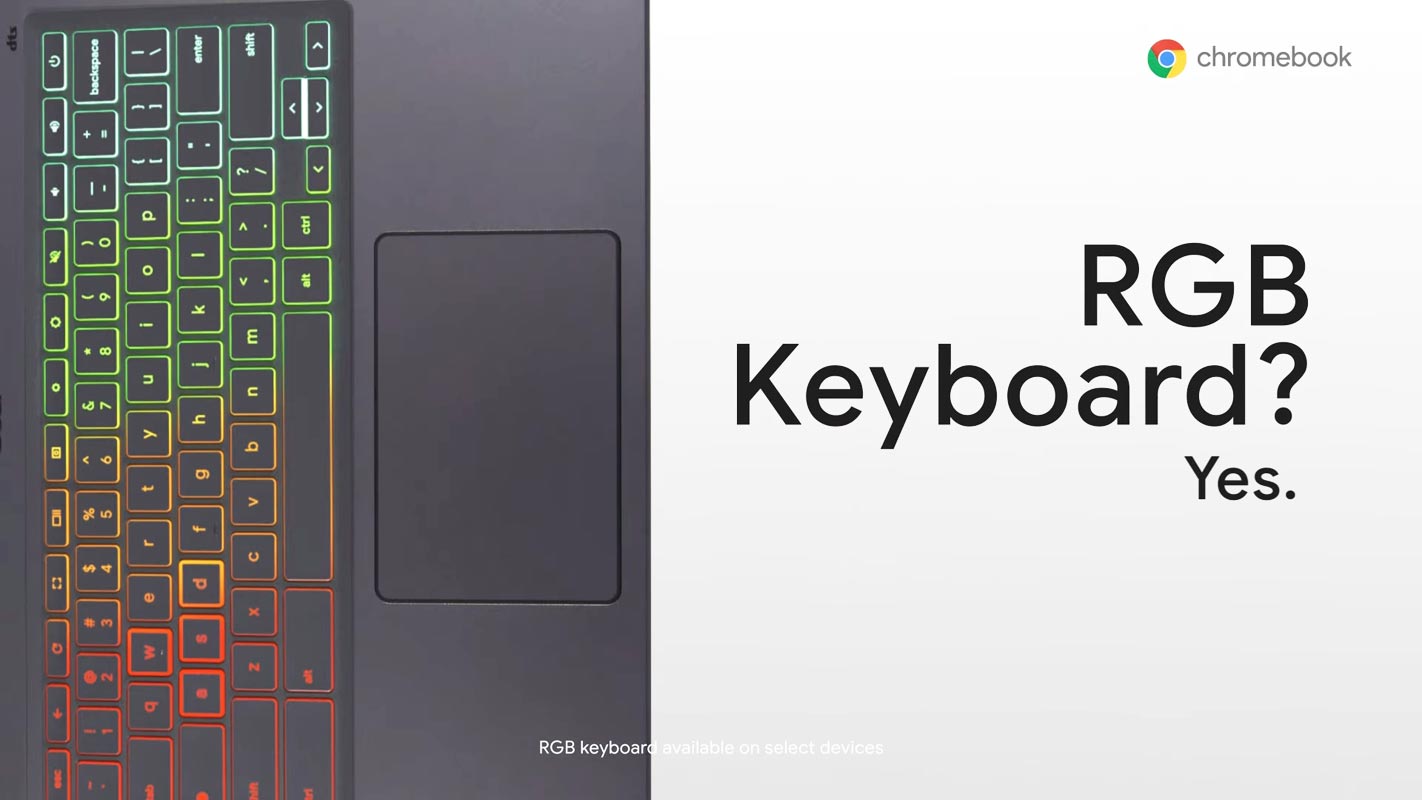 RGB Keyboard in Chromebook