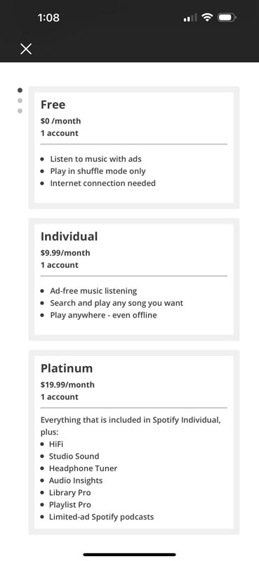 Spotify Platinum Account Survey