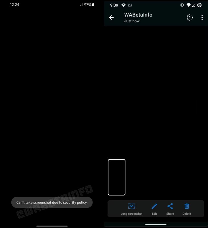 WhatsApp Screenshot Block Beta version