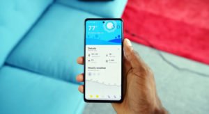 samsung galaxy s20 fe weather