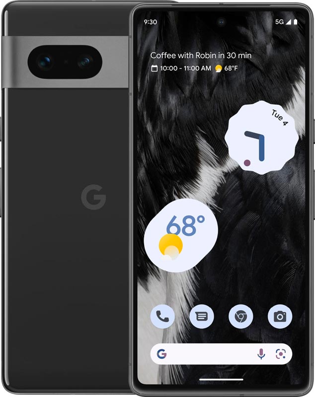 Google Pixel 7 Front and Rear View
