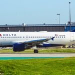 Delta Airlines Flight on the Ground