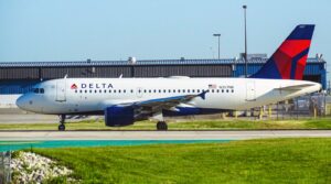 Delta Airlines Flight on the Ground