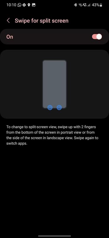 Samsung One UI 5.0 Spli View