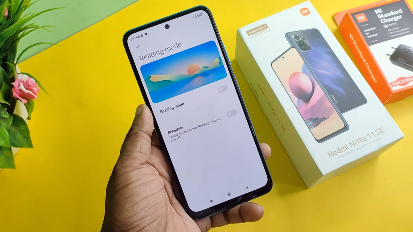 redmi note 11 se reading mode