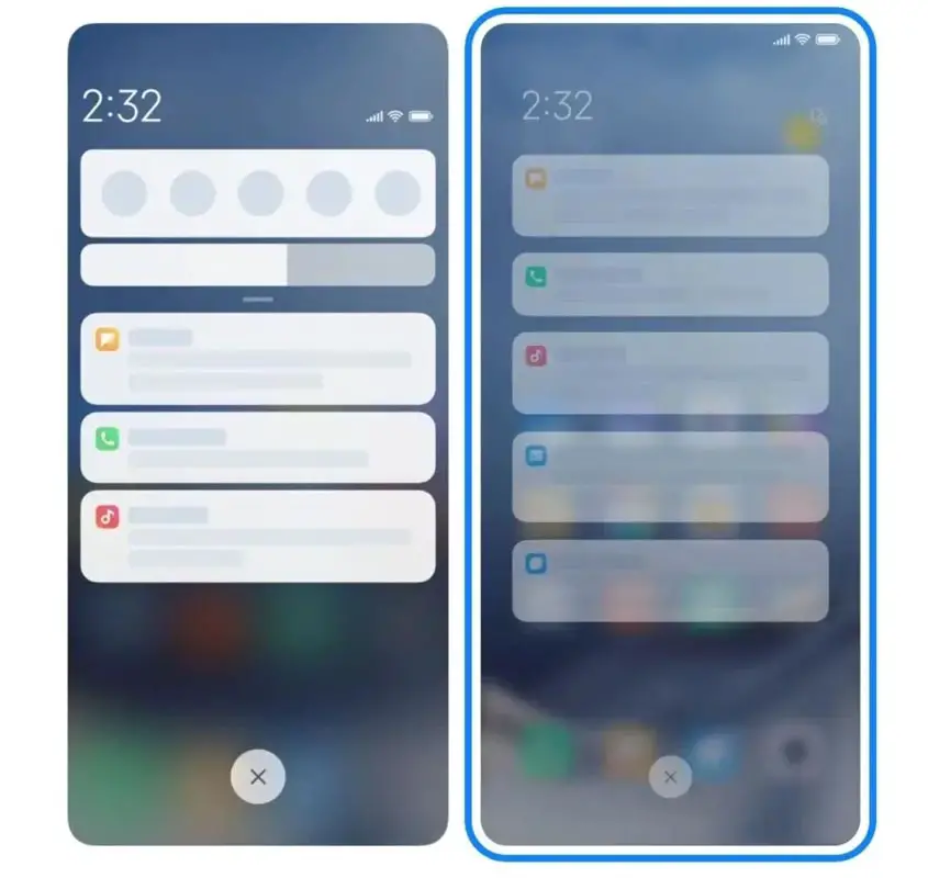 Control Center in MIUI 14