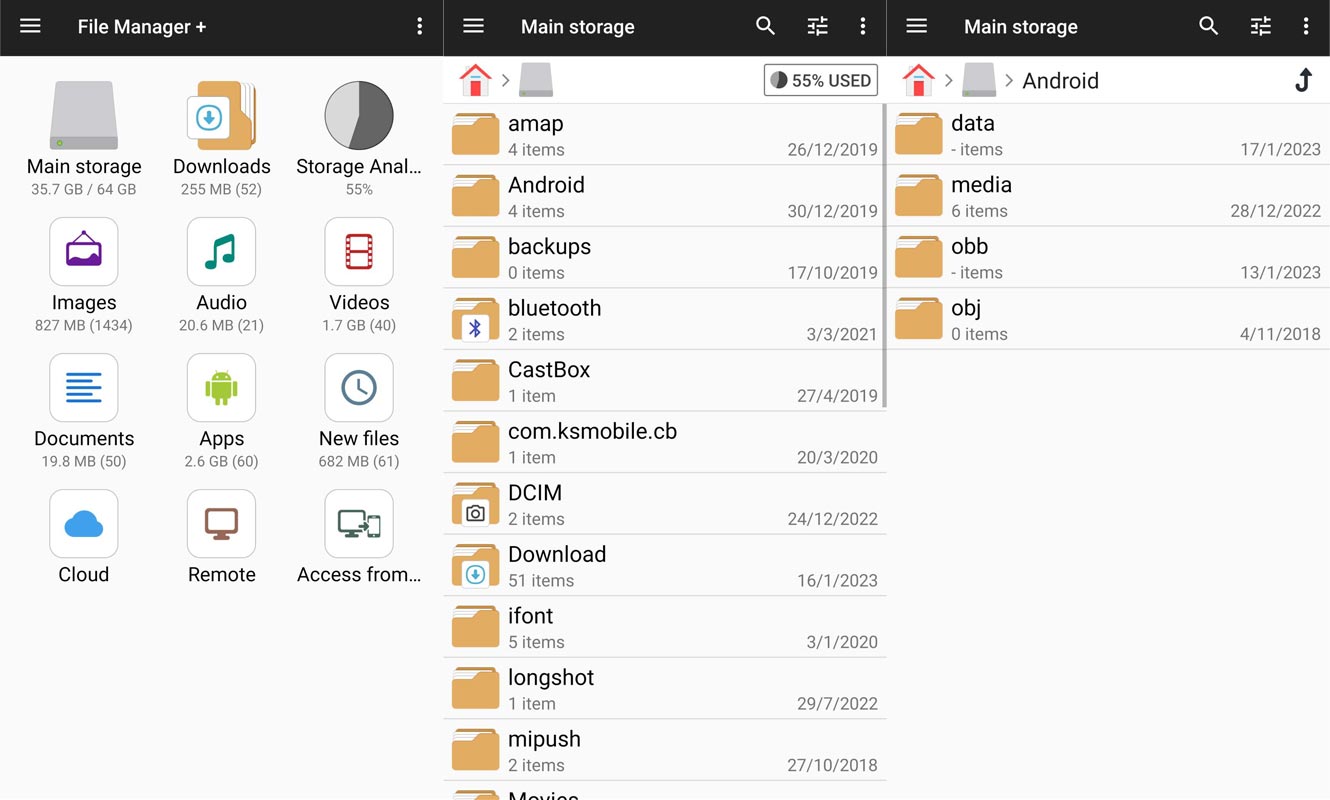 File Manager App Hidden Folders
