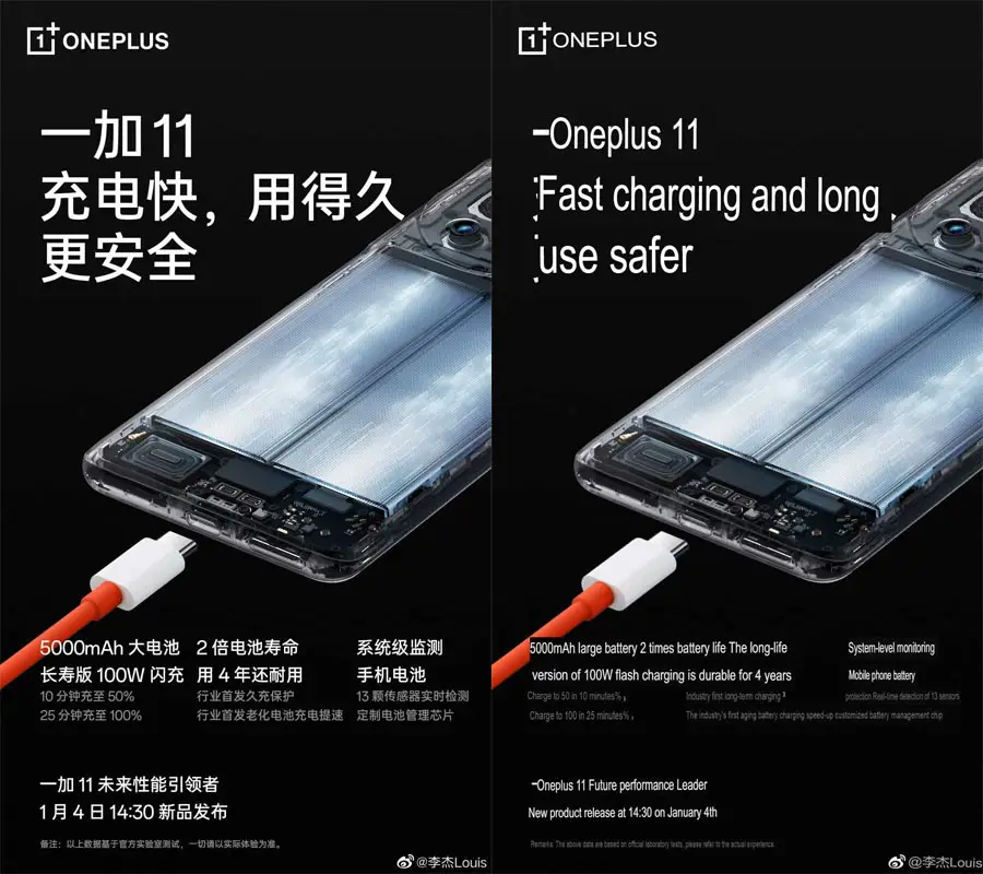 OnePlus 11 Charger and Release Date