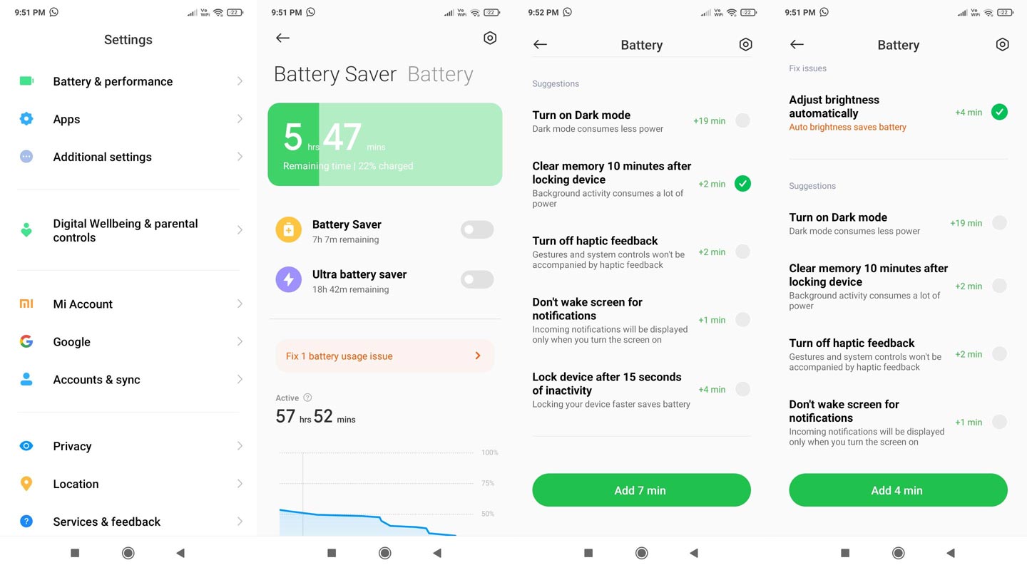 Xiaomi Battery Optimization Settings