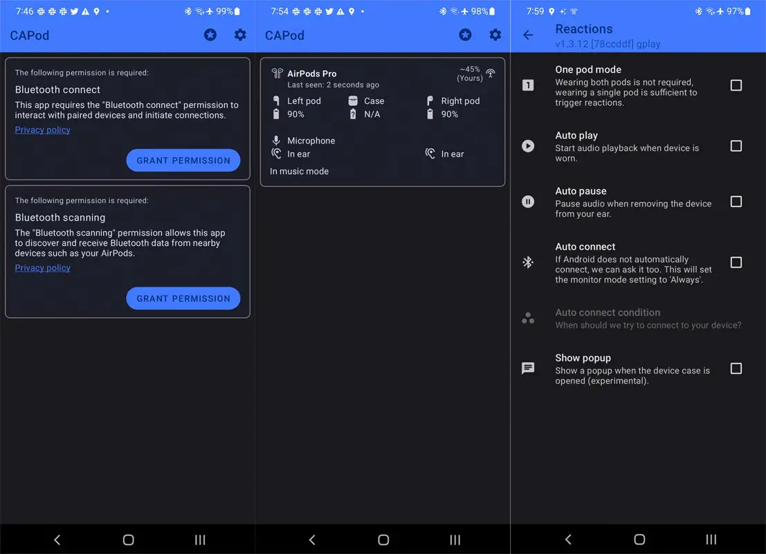 Android Airpod Battery Status