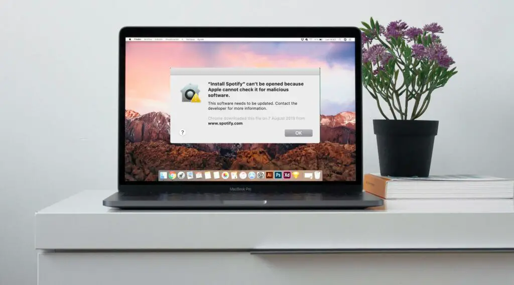 Apple can't check app for malicious software