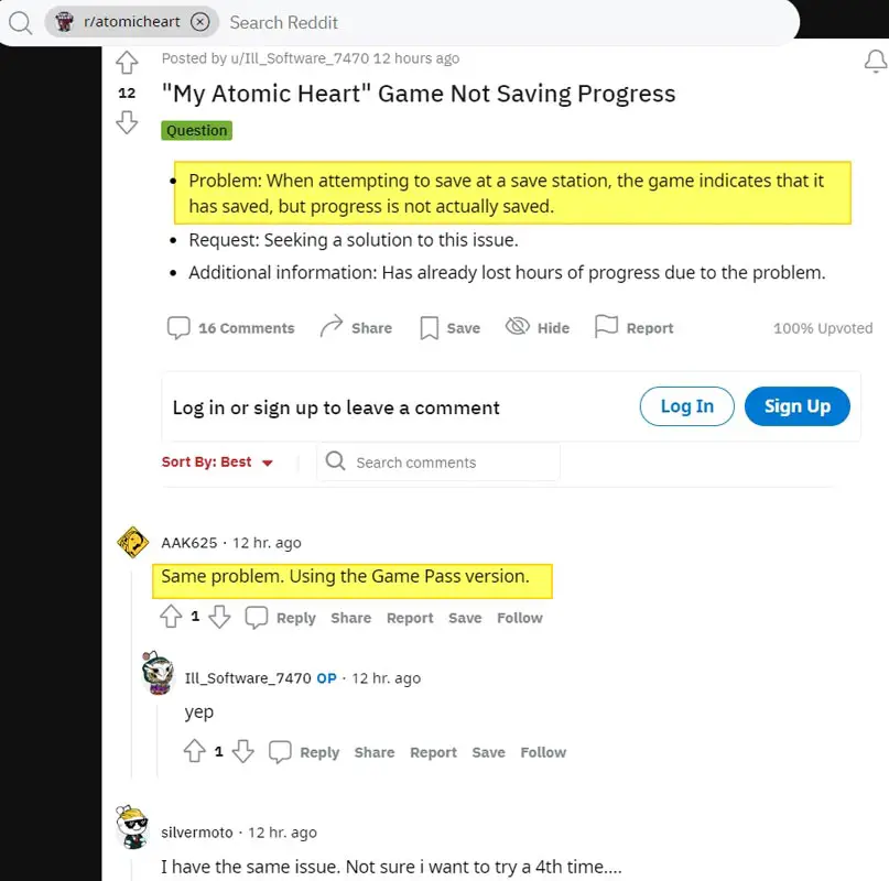 Atomic Heart Game Not Saving Progress