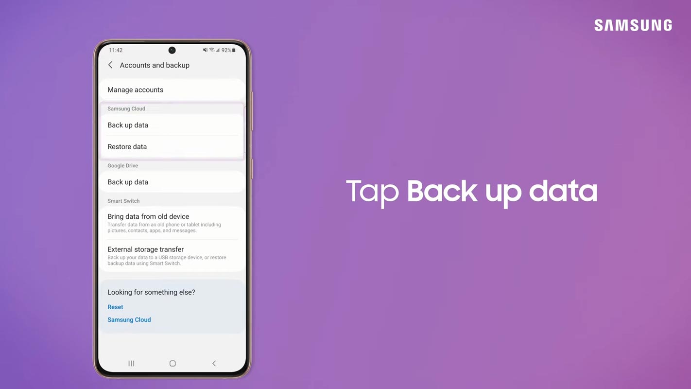Backup and Data Samsung Cloud