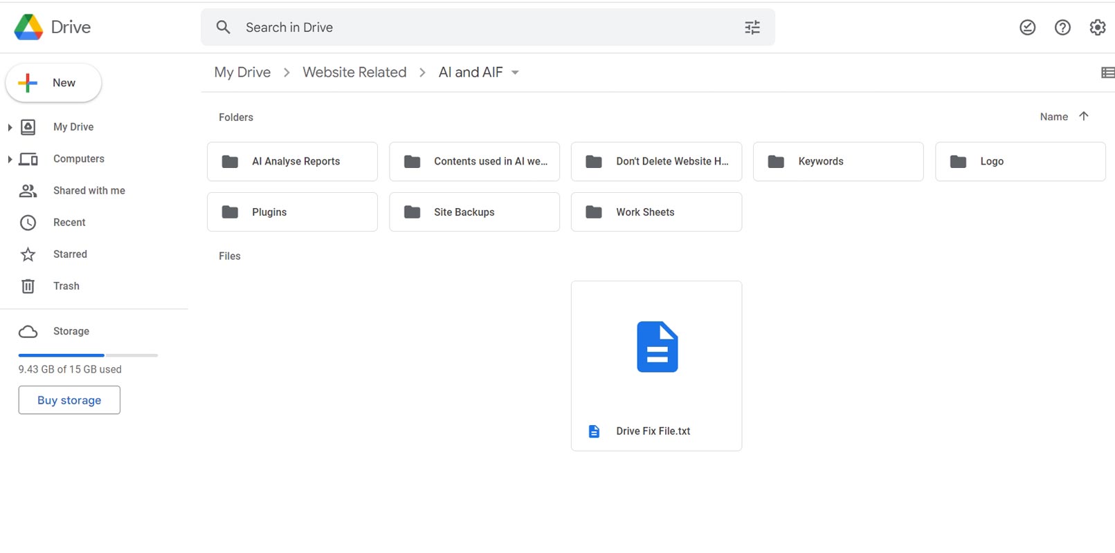 Google Drive Text File Upload