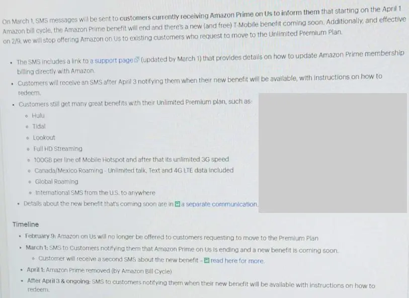 No More Amazon Prime On Us in T-Mobile Screenshot