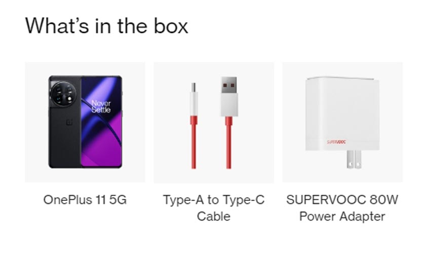 OnePlus 11 USA Retail Box
