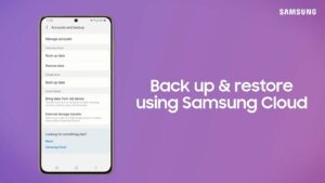 Samsung Cloud Storage Options