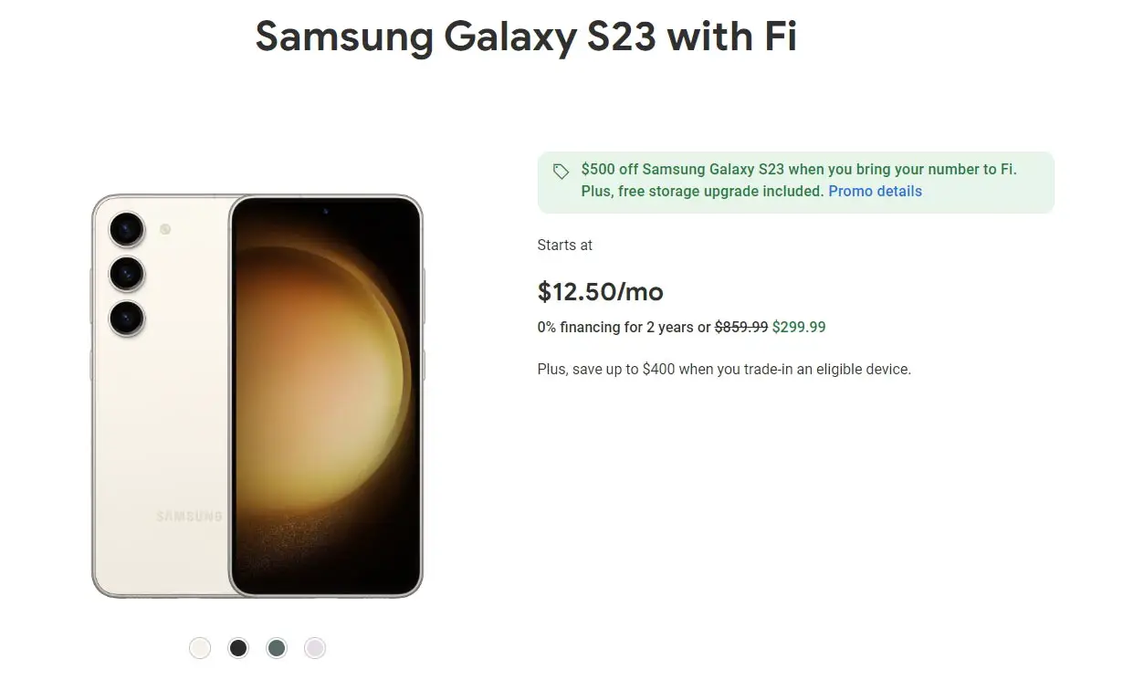 Samsung Galaxy S23 Ultra with Google Fi