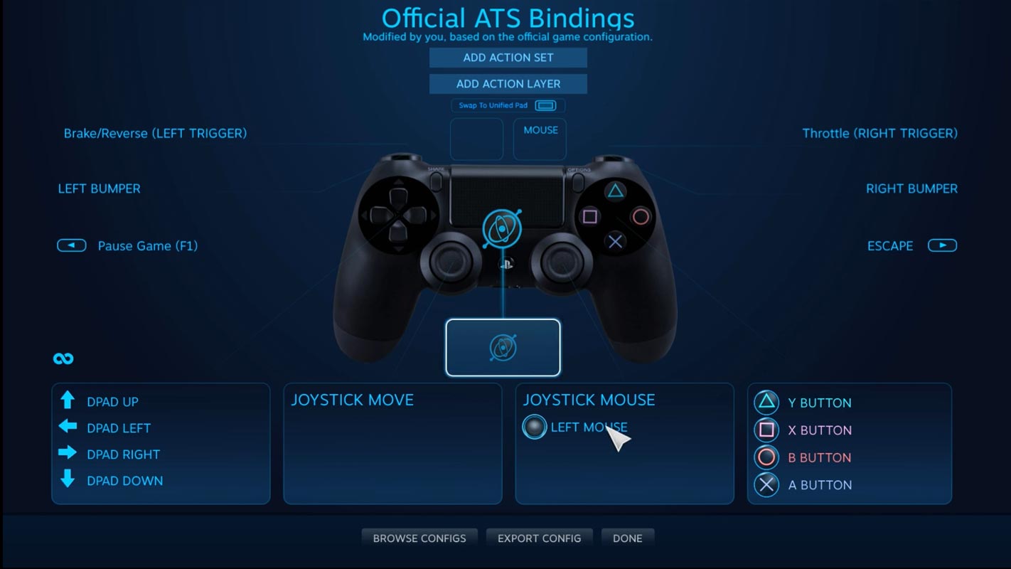 Steam Controller Settings