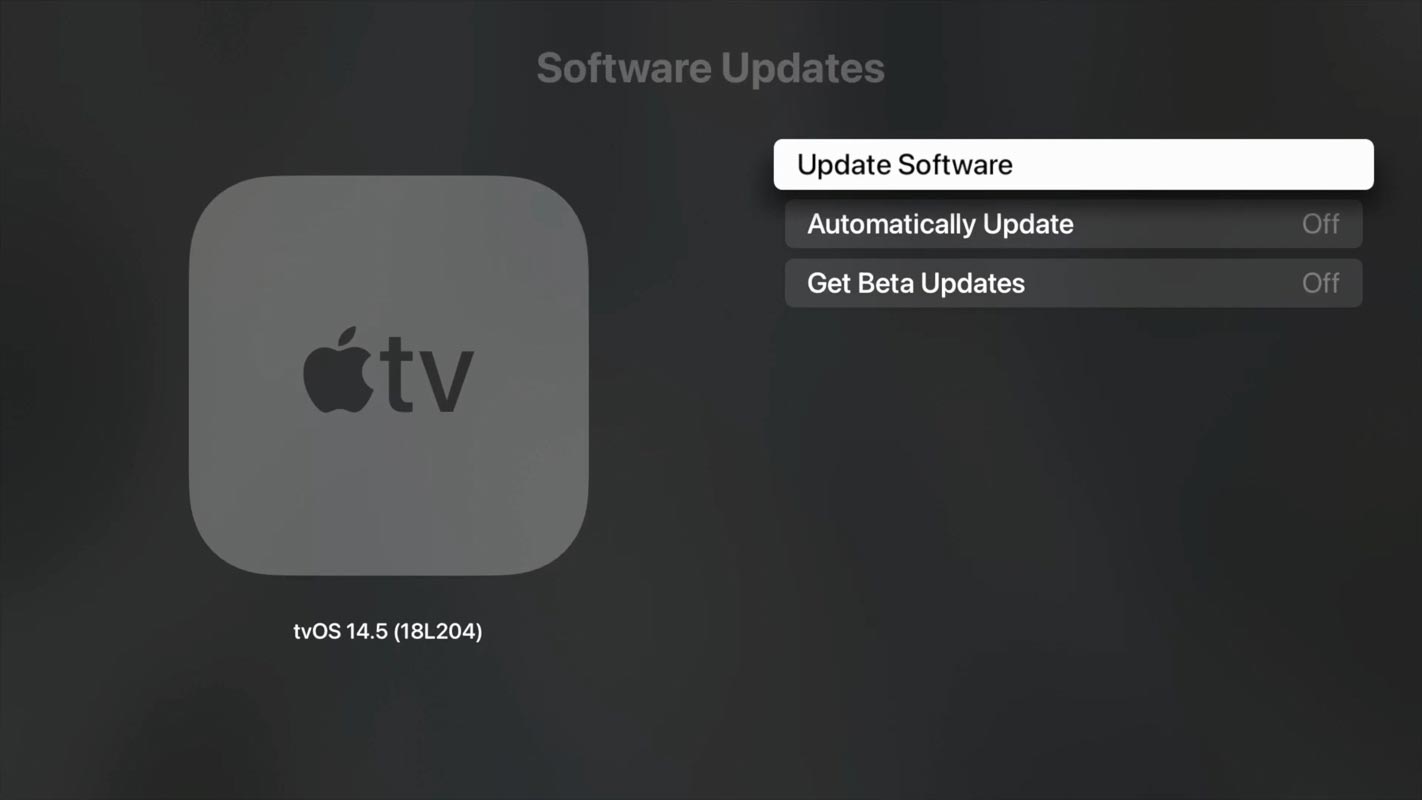 Apple TV Software Update