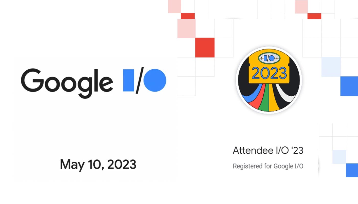 Google I O 2023 Event Badge Banner