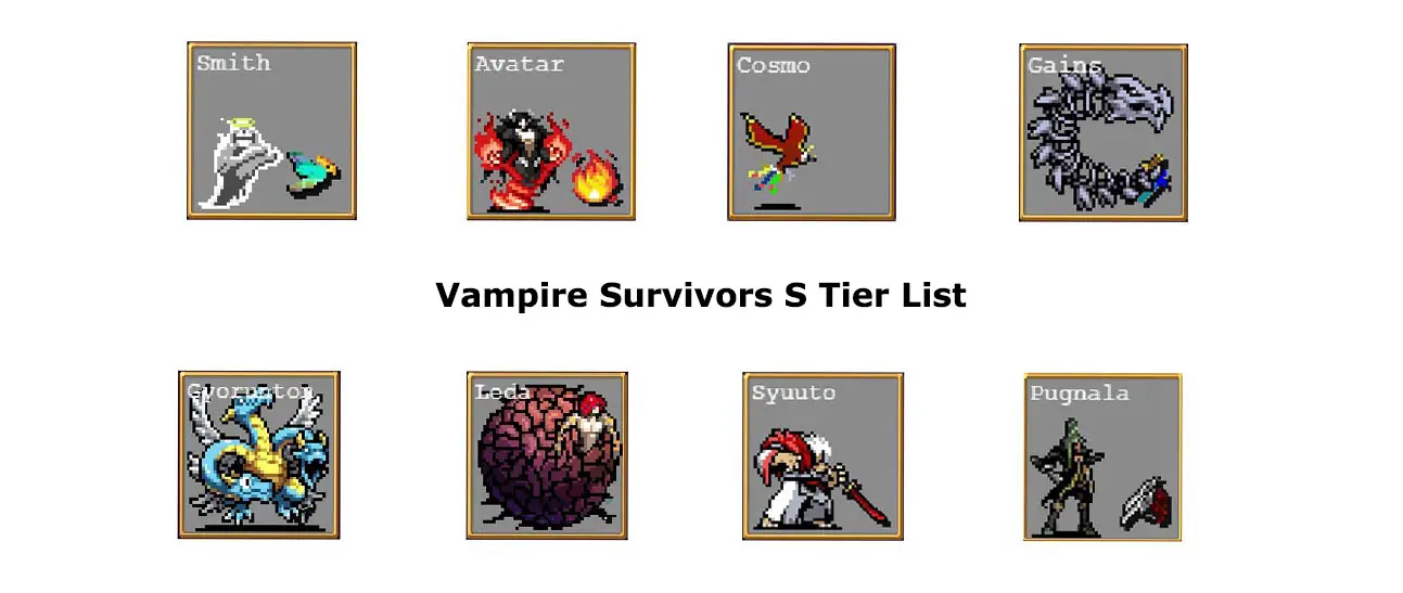 Vampire Survivors S Tier List