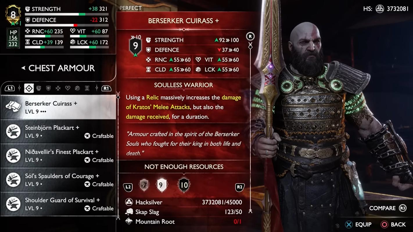 God of War Ragnarök’s New Game Plus mode Screenshot 2