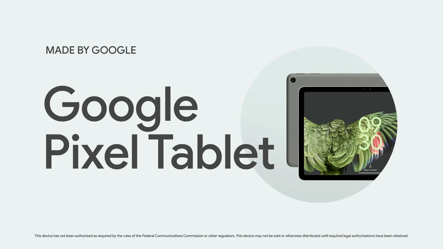 Google Pixel Tablet Announcement Poster