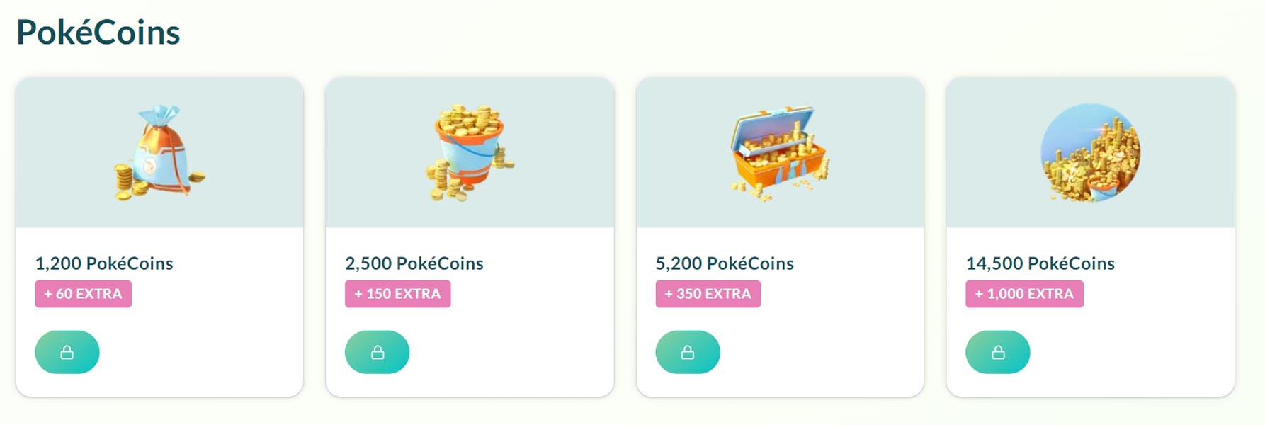 Pokémon GO Webstore Coins