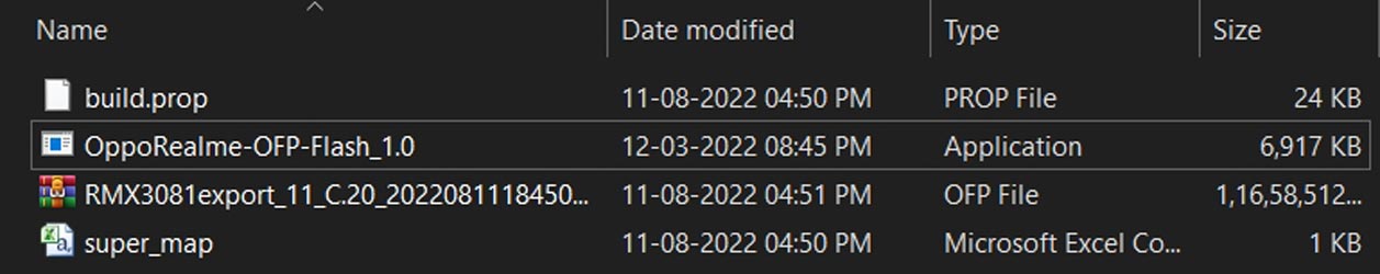 Realme 8 Pro Extracted Firmware Files