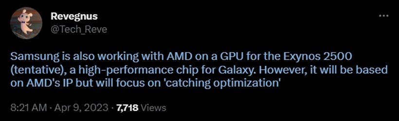 Samsung Exynos 2500 GPU Processor Confirmation