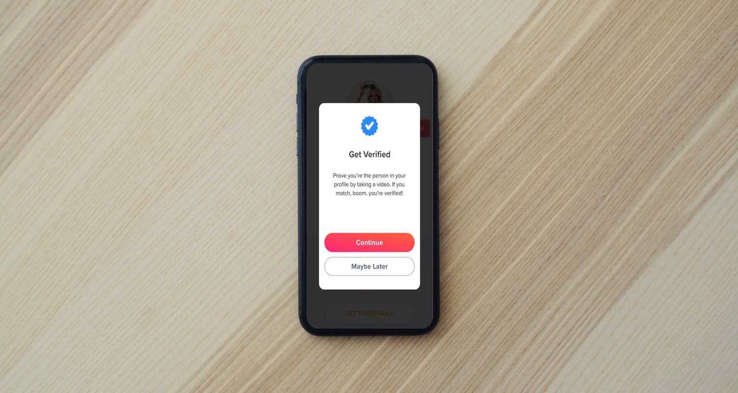 Tinder Blue Tick Video Verification iPhone