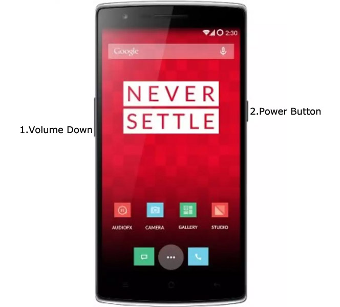 oneplus one fastboot mode