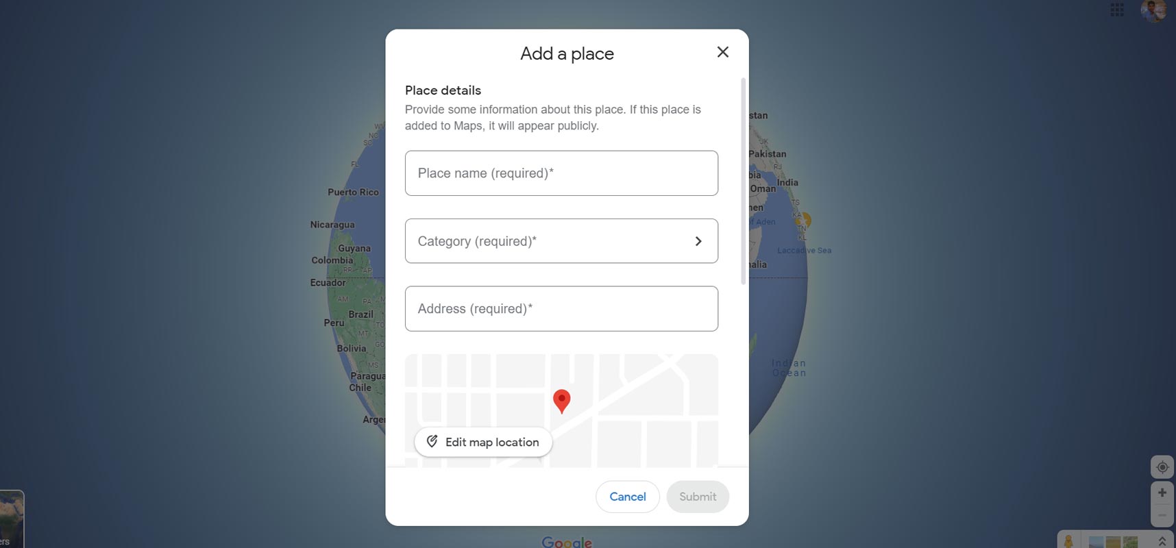 Add Place Google Local Guides