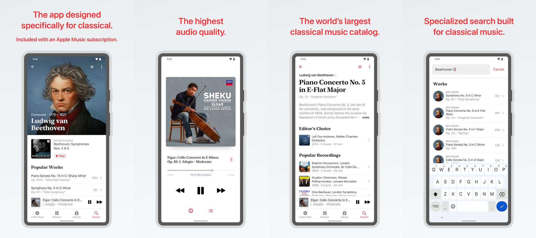 Apple Music Classical App Screenshots