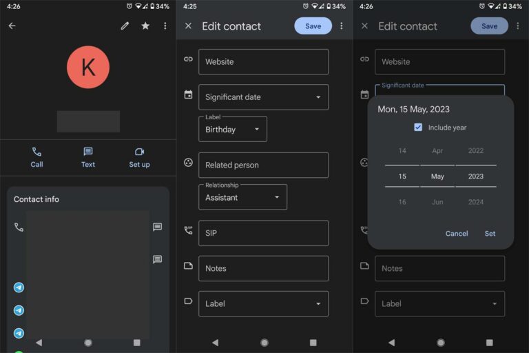 How to Add Birthday Notifications in Google Contacts Android? - Android ...