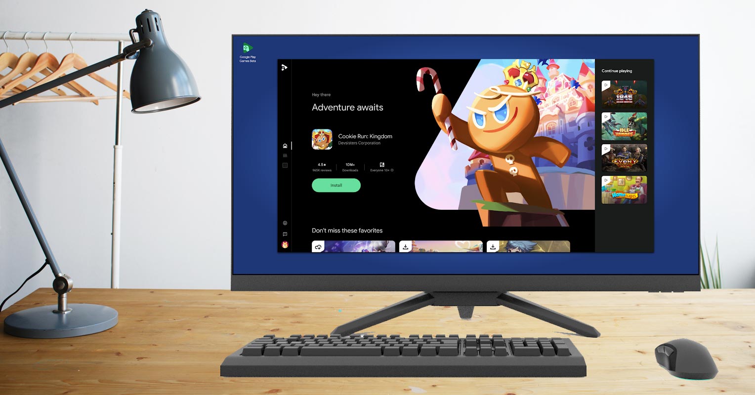 Google Play Games on PC Table