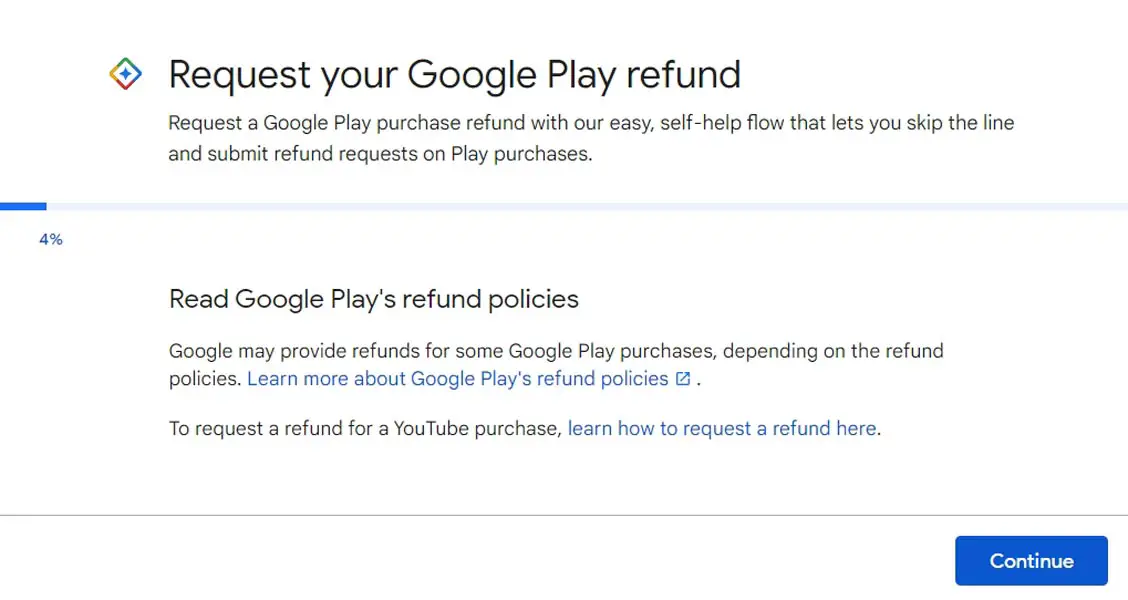 Google Play Refund