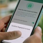 WhatsApp Chat Lock Fingerprint Scenario