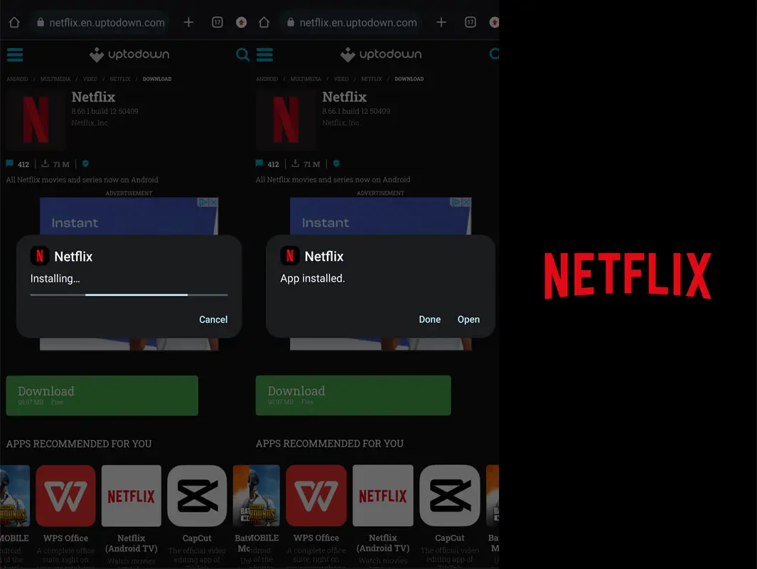 netflix app install