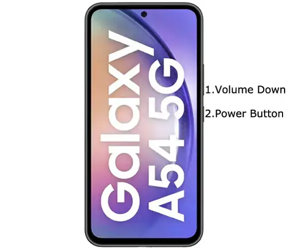 samsung galaxy a54 screenhoy key