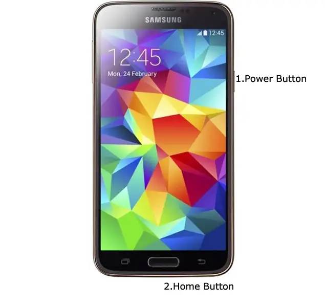 samsung galaxy s5 screensjot key