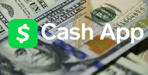 Cash App Logo with Dollar Background