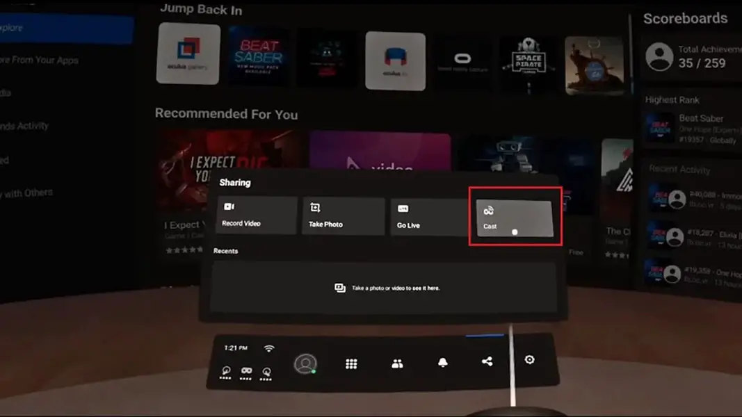 Cast Meta Oculus Quest 2 Without Chromecast Steps 1