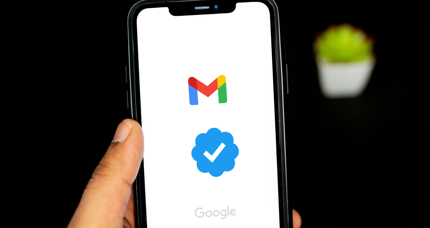 Gmail Blue Checkmark in Mobile App