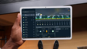 Google Pixel Tablet Weather App Nowcast