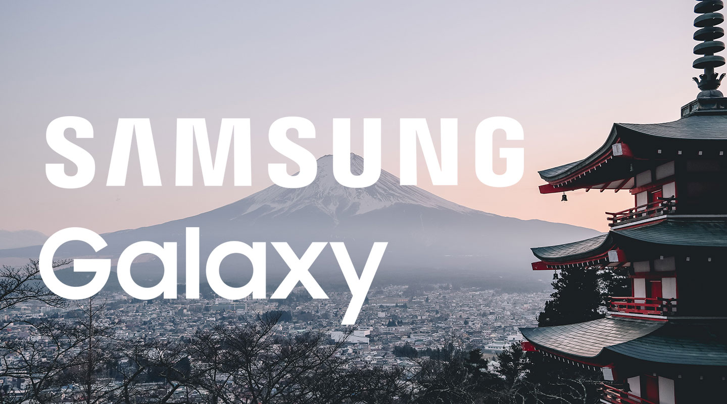 Samsung Galaxy Logo in Japan