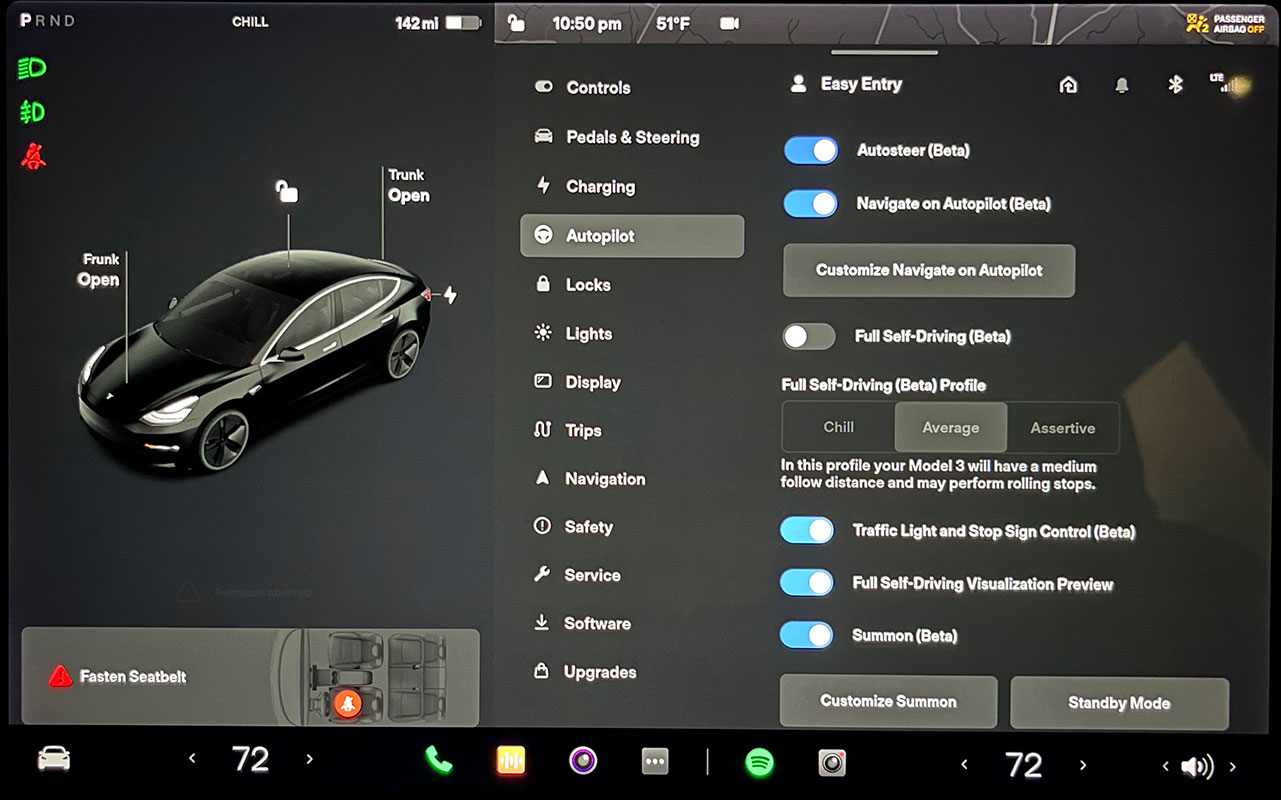 Tesla Elon Mode Screenshot