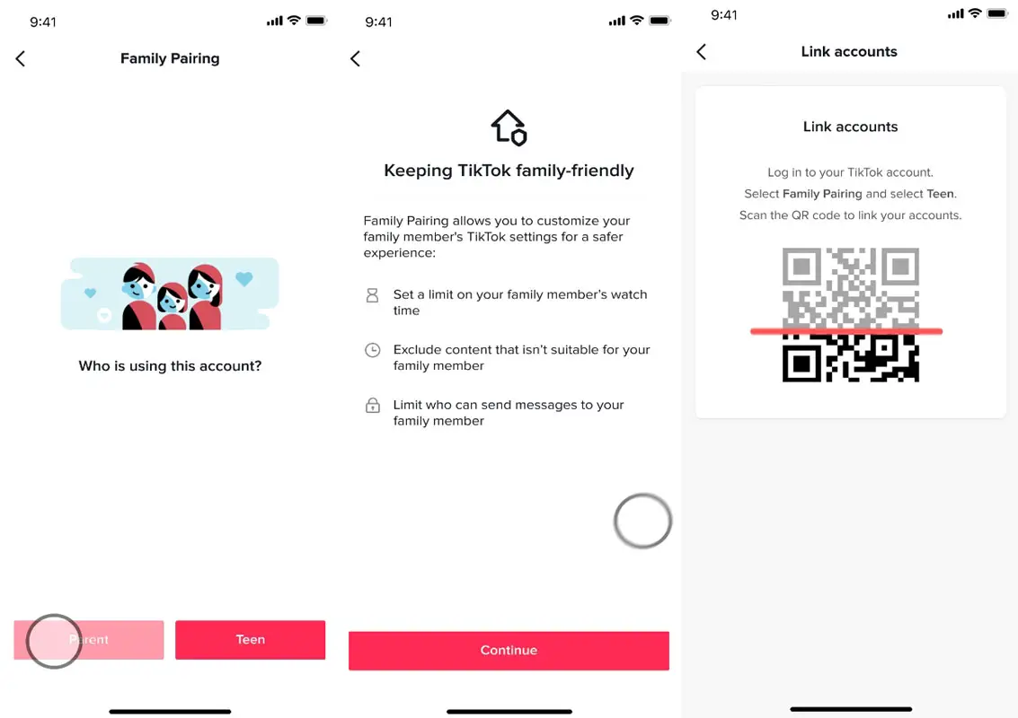 TikTok Family Pairing