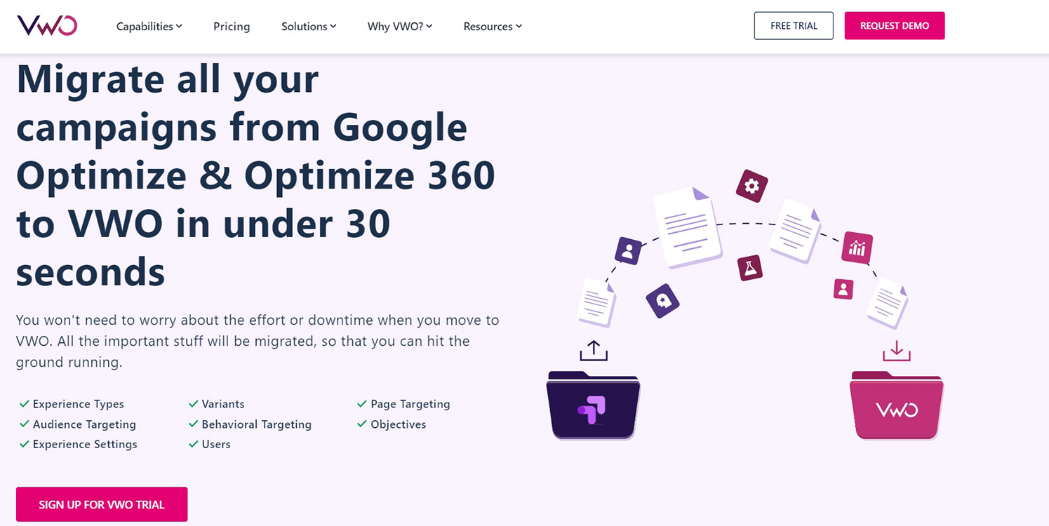 VWO Platform Screenshot
